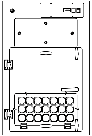 Safekeeper Forensic Evidence Drying Cabinet FDC 002M Line Drawing