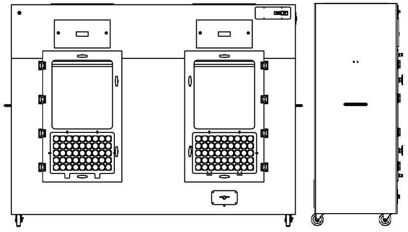 Safekeeper Forensic Evidence Drying Cabinet FDC 011XT-G Line Drawing